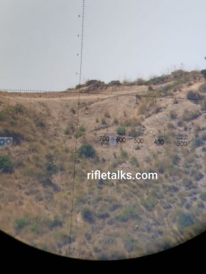 300 Norma Mag at 1200meters through scope view