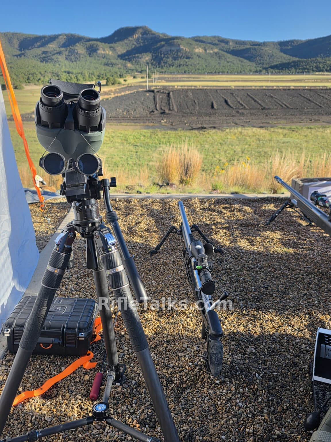 Extreme long-range rifle setup during US testing