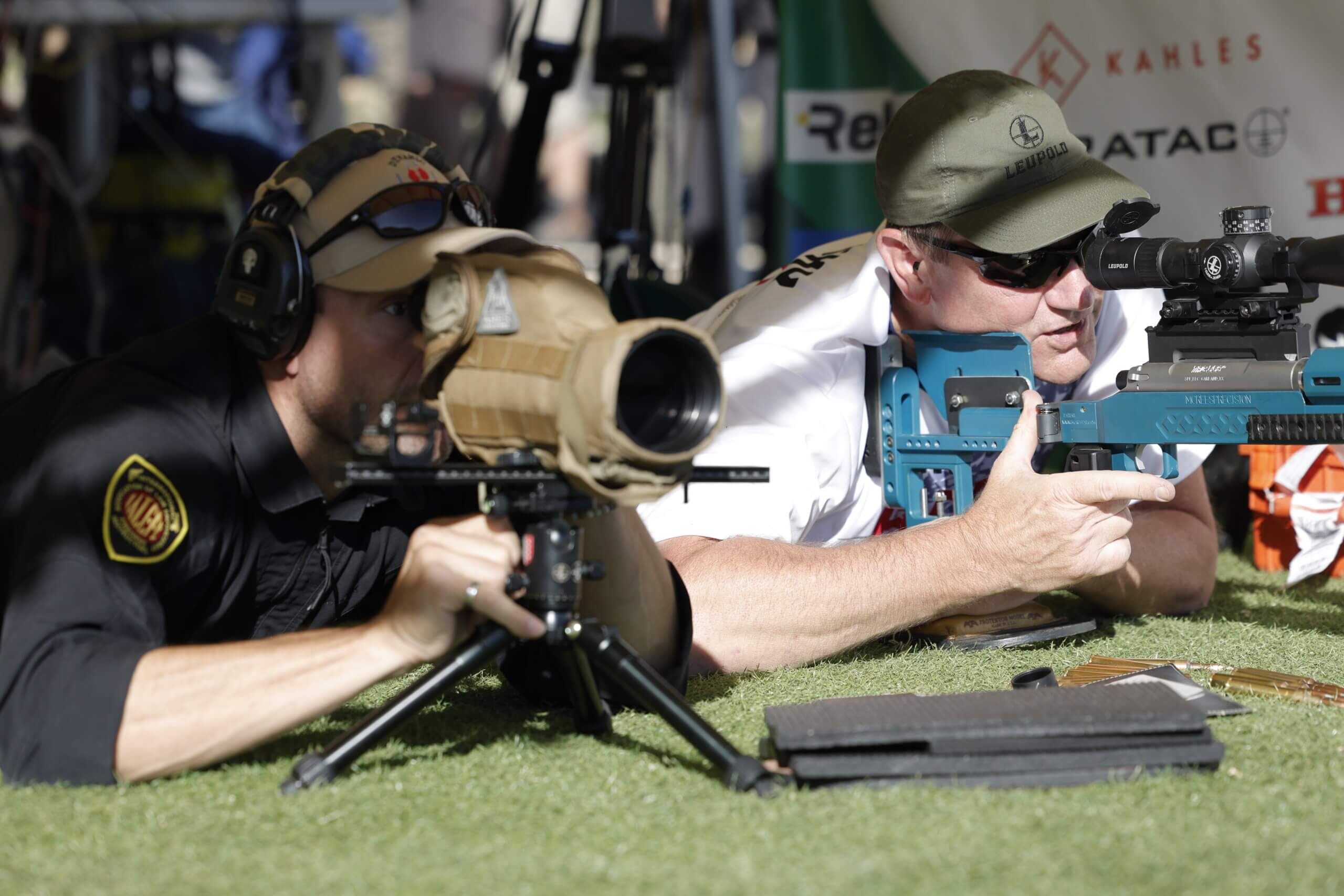 Long-range shooting competition scene