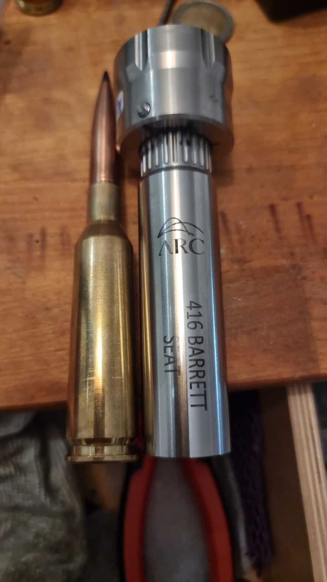 416barrett Inline seating die by ARC Ballistics UK