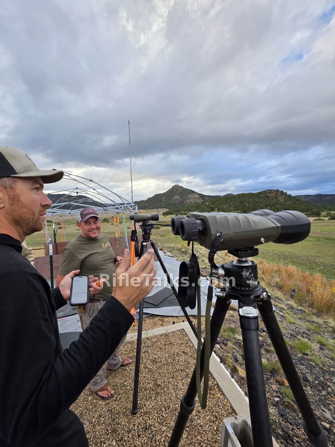 Vectronix Vector 21 ELR rangefinder during RifleTalks US trip