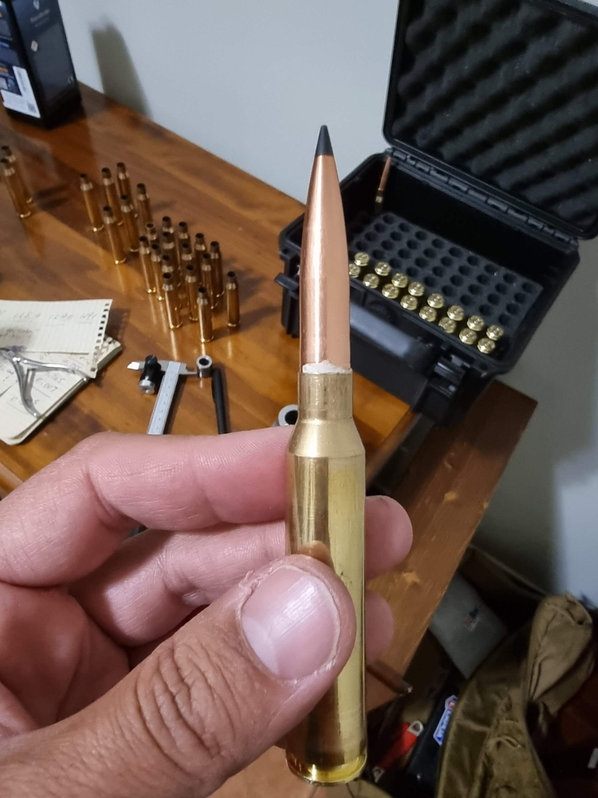 Cartridge measurement during 33XC load development