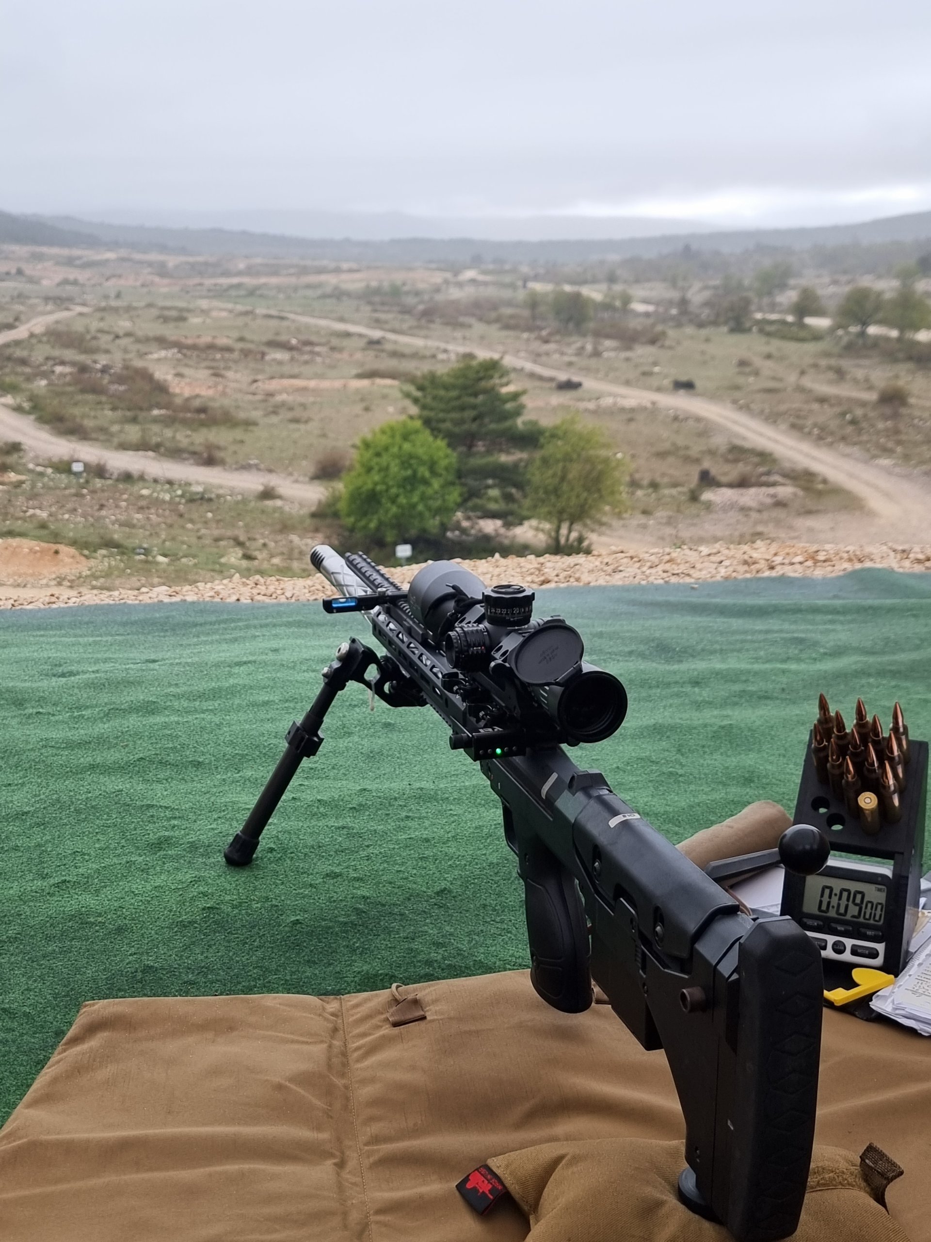Desert Tech rifle used in load development testing