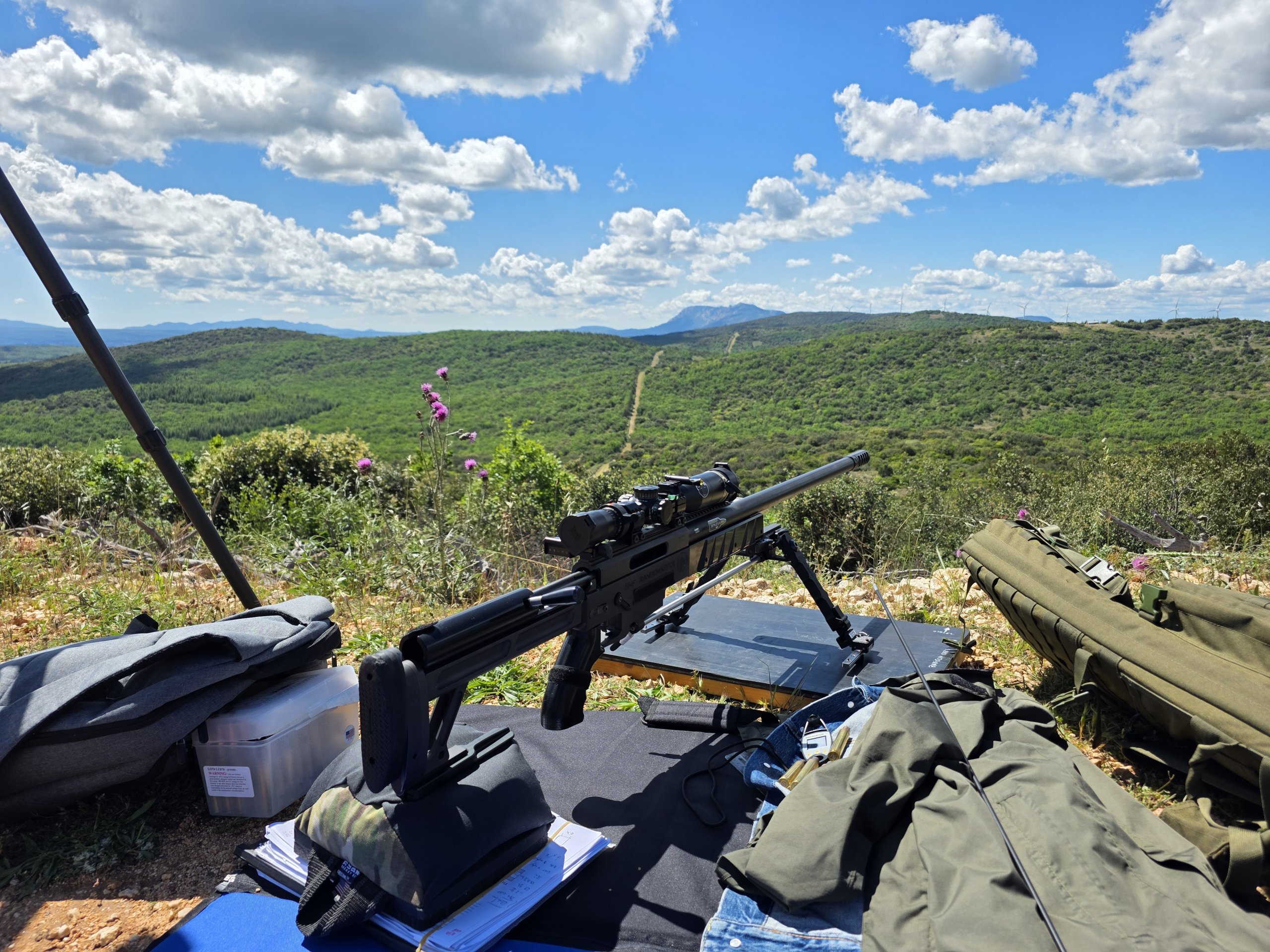 33XC long-range rifle testing at Wolf Consulting in France