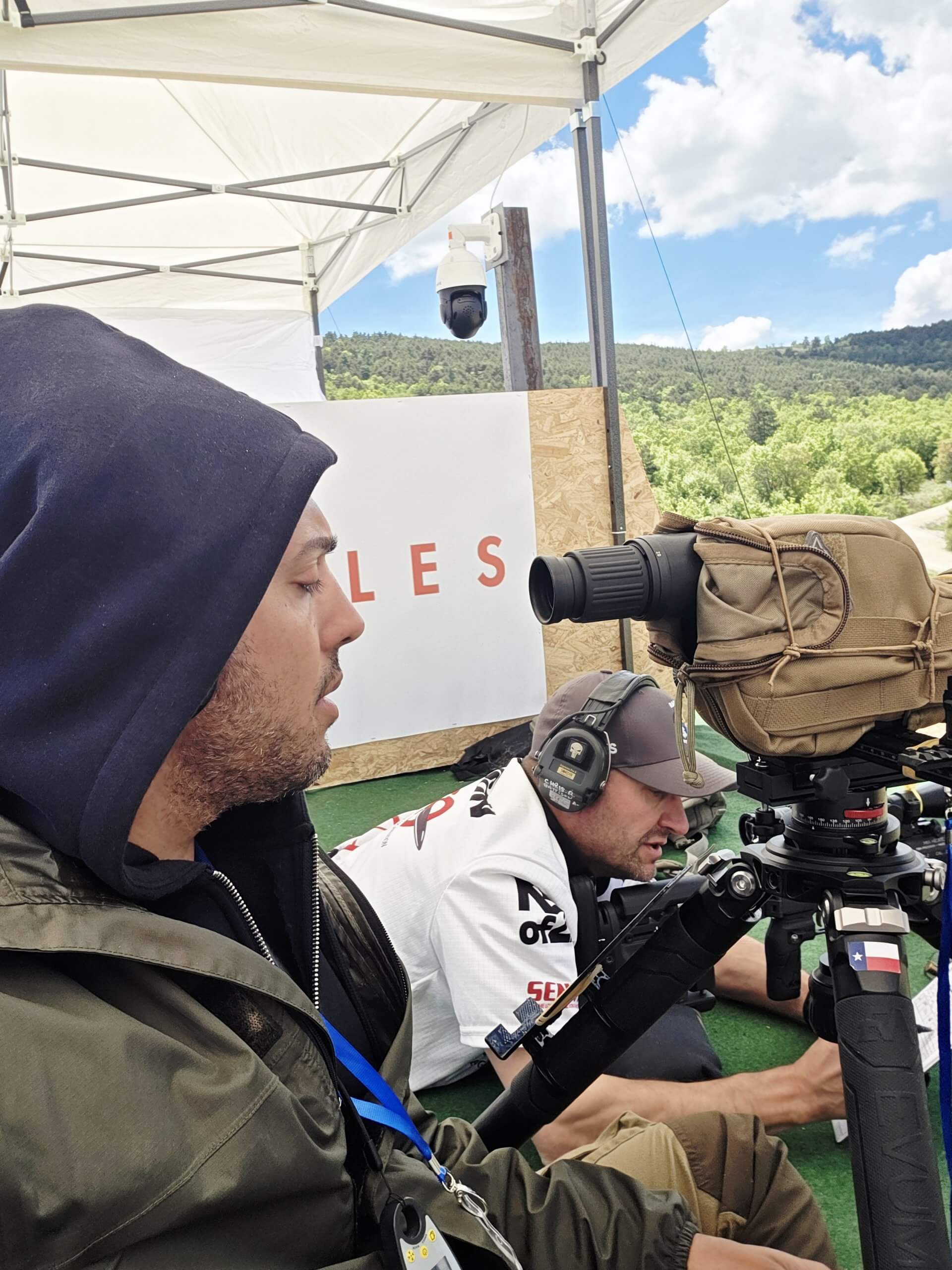 RPA rifle equipment during long-range shooting event