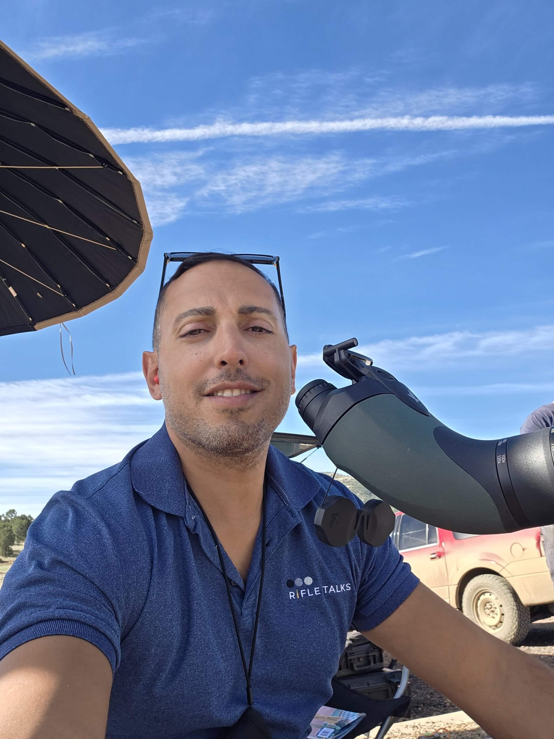 ELR shooting setup during RifleTalks testing at the King of 2 Miles Global Finals