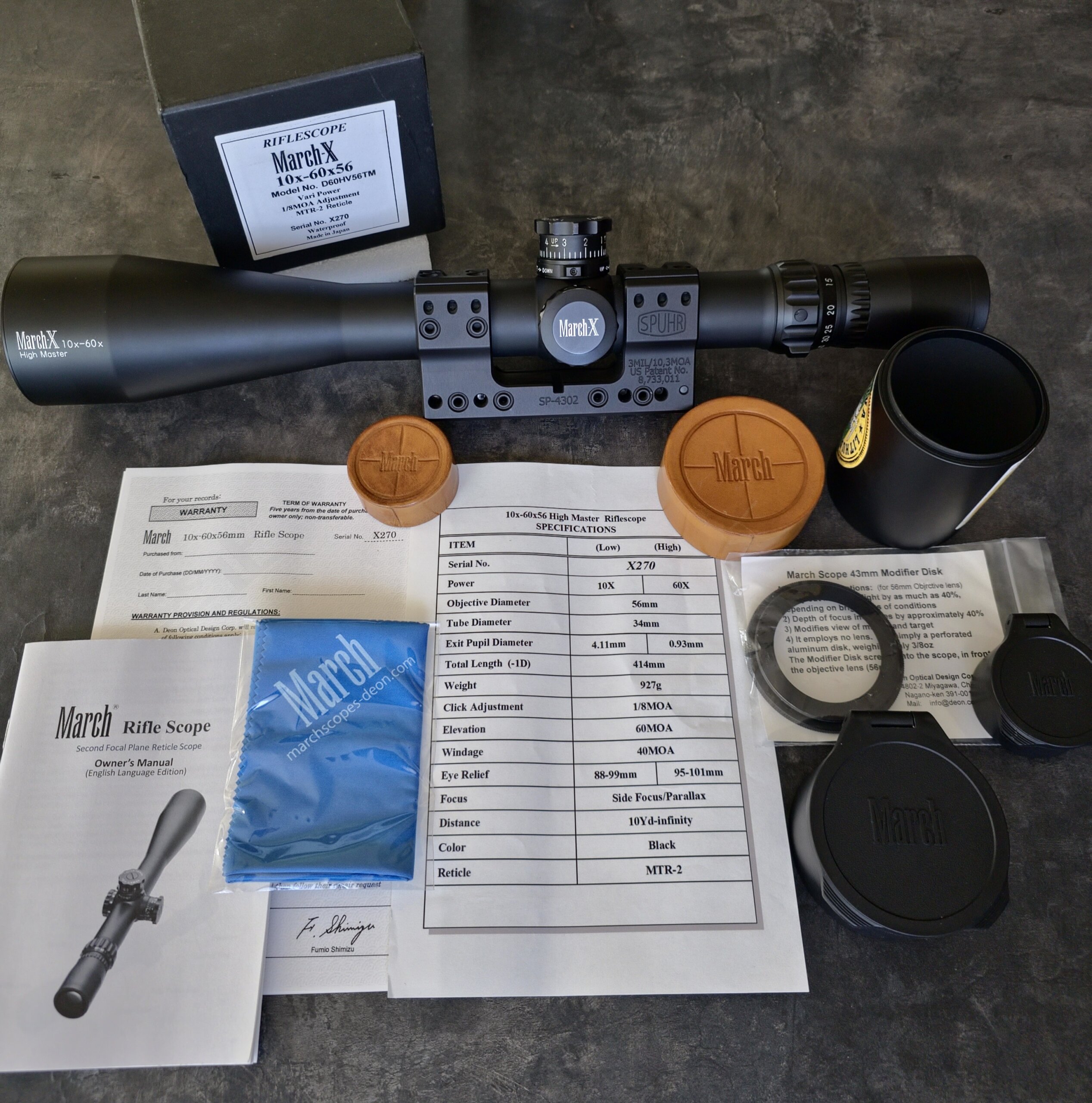 March-X 10x-60×56 High Master.