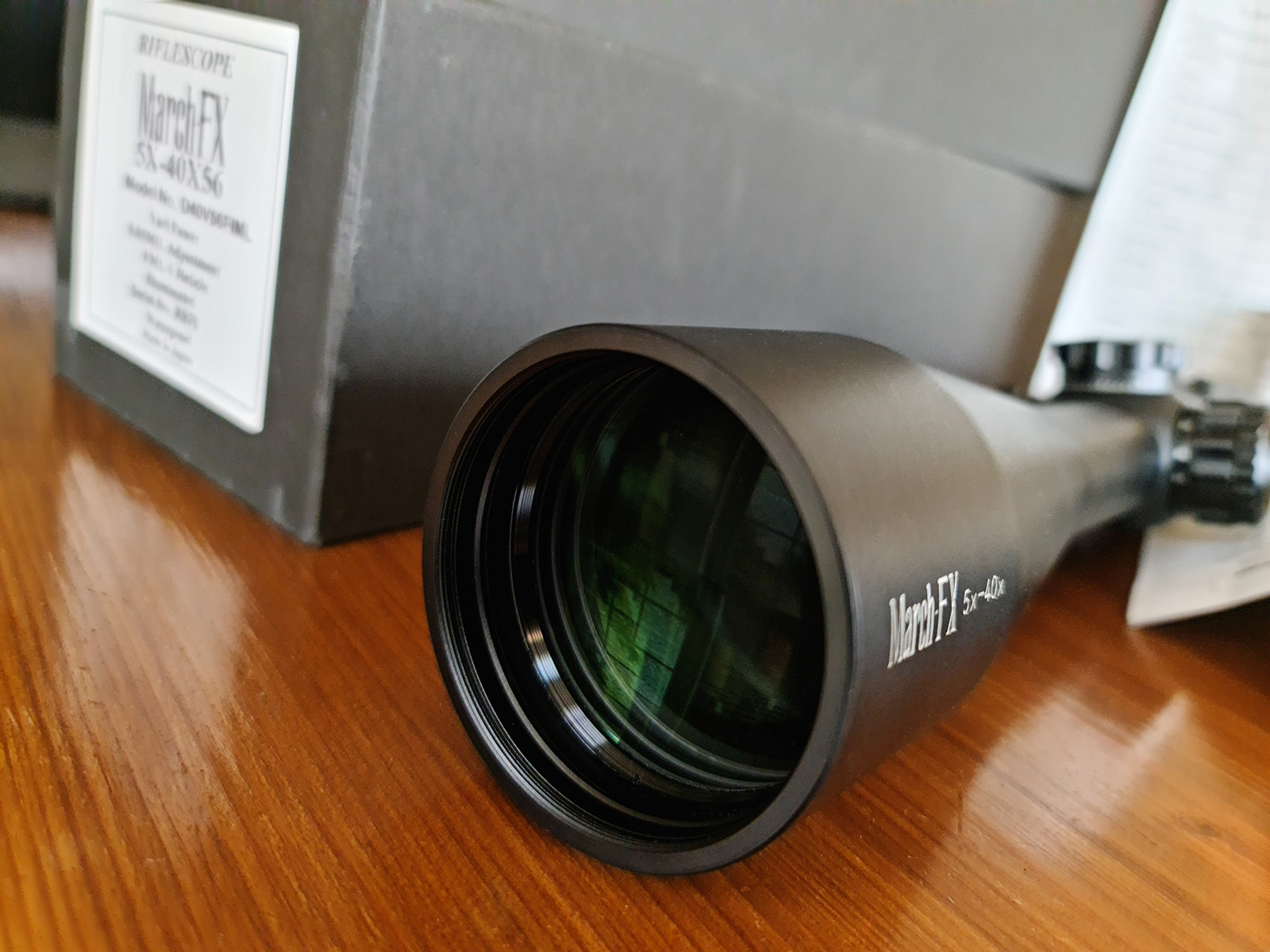 March FX 5x-40×56 FFP Scope (0.05MIL, Illuminated FML-1 Reticle)